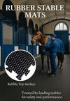 Premium Interlocking Stable Mats – Heavy-Duty, Non-Slip Black Rubber for Horses & Livestock Comfort