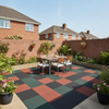 Outdoor Rubber Garden Patio Tiles 30mm on British garden patio with outdoor furniture