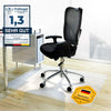 Scratch-Resistant Floor Protection Mat Milk White – Non-Slip Office Chair Underlay | Free UK Delivery