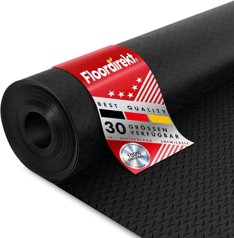 Rubber Runner Floor Mat Rubber Mat Tear Plate Thickness 3 mm Non-Slip Mat 150 x 100 cm - Rubber Mat for UK homes and businesses