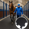 Premium Interlocking Stable Mats – Heavy-Duty, Non-Slip Black Rubber for Horses & Livestock Comfort