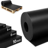 SBR Rubber Mat 120 x 50 cm. 6 mm - Sold by the Metre - Black & Smooth - Building Protection Mat Non-Slip Mat Rubber Floor Mat - Flooring Rubber Plate Rubber Strips - Rubber Mat for UK homes and businesses