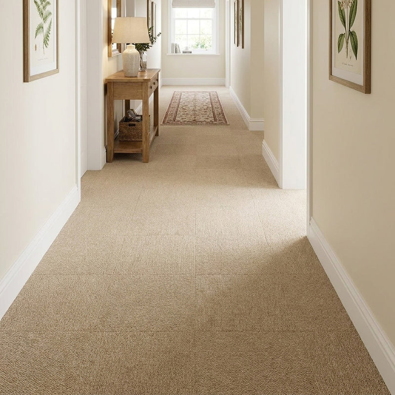 Beige carpet tiles lifestyle