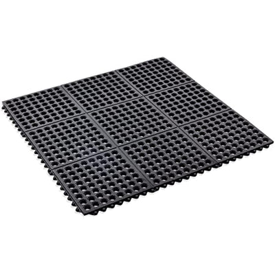 Rubber Industrial Mat Tile with Drainage Holes for Superior Safety and Water Management