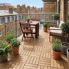 Natural Wood carpet tiles lifestyle