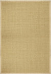 Sisal Area Rug With Cotton Border, Natural Colour Woven Carpet (70 x 130 cm) Non-Slip Natural Fibre Braided Rug for Living Room, Bedroom, Hallway - Sisal Mat for UK homes and businesses