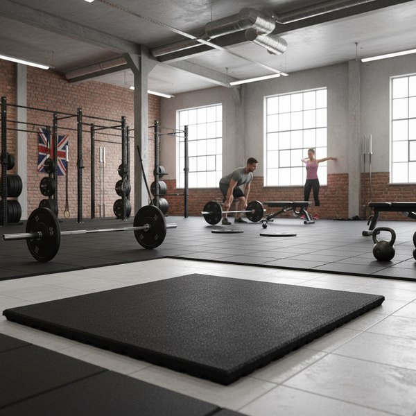 MatPro 53mm Anti-Shock Gym Mat in CrossFit gym setting