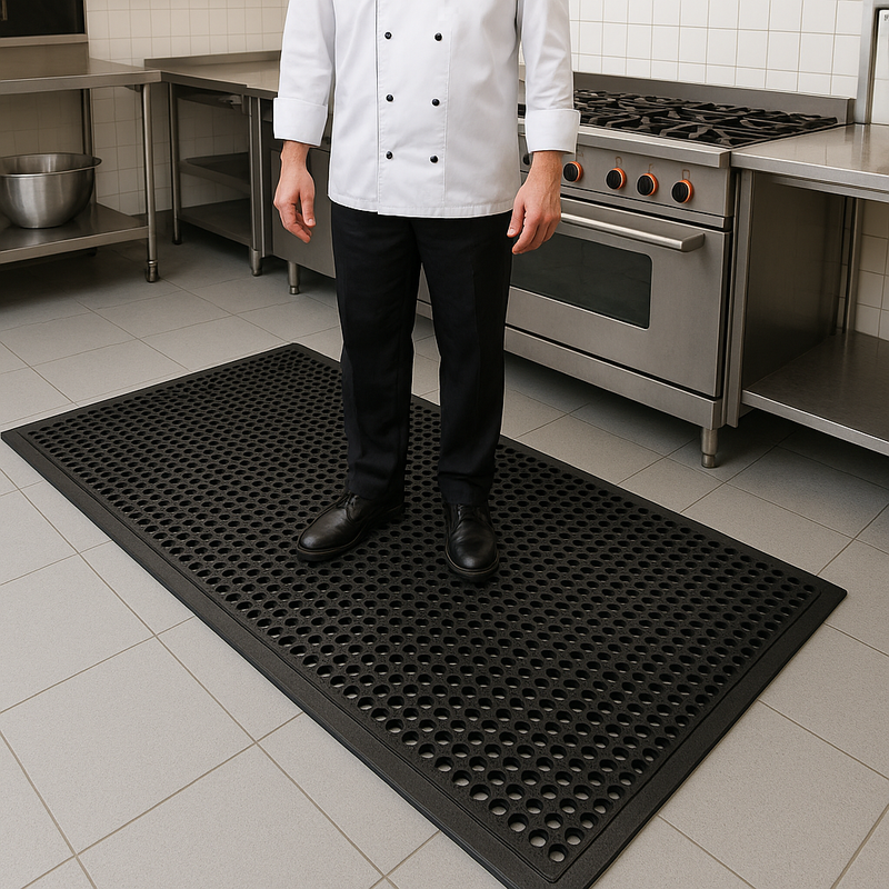 Heavy Duty Rubber Industrial Mats for High-Traffic Areas