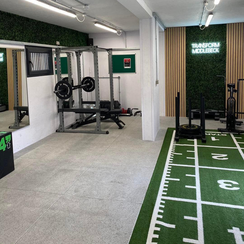 Premium athletic track in fitness centre