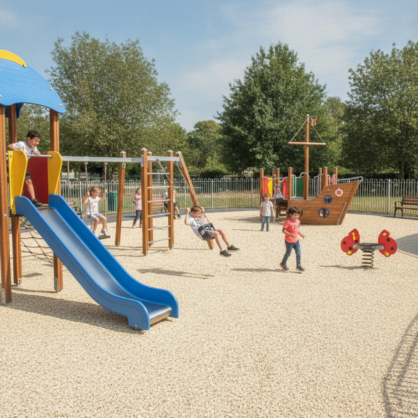 Magnolia EPDM granules wet pour rubber safety surface playground UK