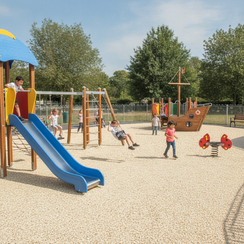 Magnolia EPDM granules wet pour rubber safety surface playground UK