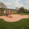 Apricot EPDM rubber surfacing school playground park EN1177