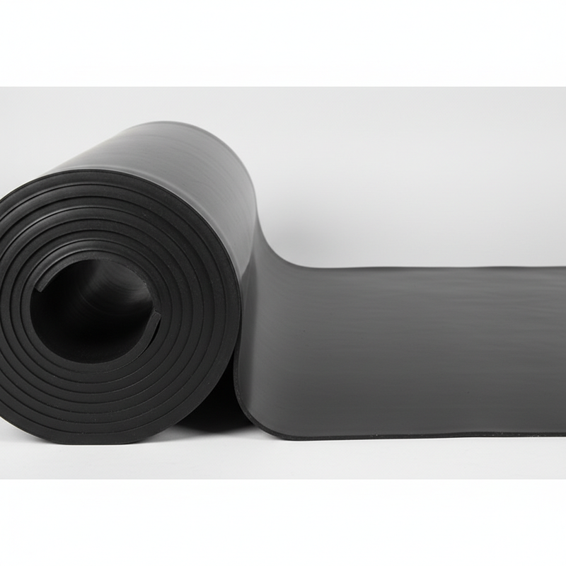 Plain Black Rubber Flooring - Product
