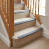 Grey self-adhesive PVC stair nosing UK home carpeted staircase