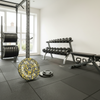 43mm Acoustic Rubber Tiles in Home Gym - Soundproof Flooring for Residential Use