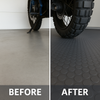 Heavy-Duty Non-Slip Rubber Mat Roll Textured Stud Pattern, R11 Slip Resistance, Oil Resistant for Garage, Workshop, Gym