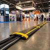 Hi-Vis Yellow Rubber Floor Cable Cover | 1m | Heavy Duty | Anti-Slip | Events & Warehouses