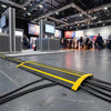 Hi-Vis Yellow Rubber Floor Cable Cover 1m - Image 2