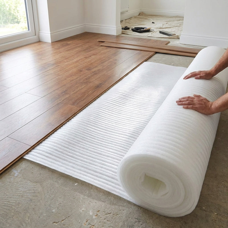 2mm White Foam Laminate Underlay 15m² - Image 2