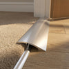 Carpet to LVT & Vinyl Flooring Transition Strip | 0.93m | Brushed Silver | Door Threshold Bar