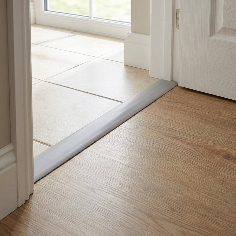 PVC Self-Adhesive Floor Transition Strip 2m Grey - Image 1