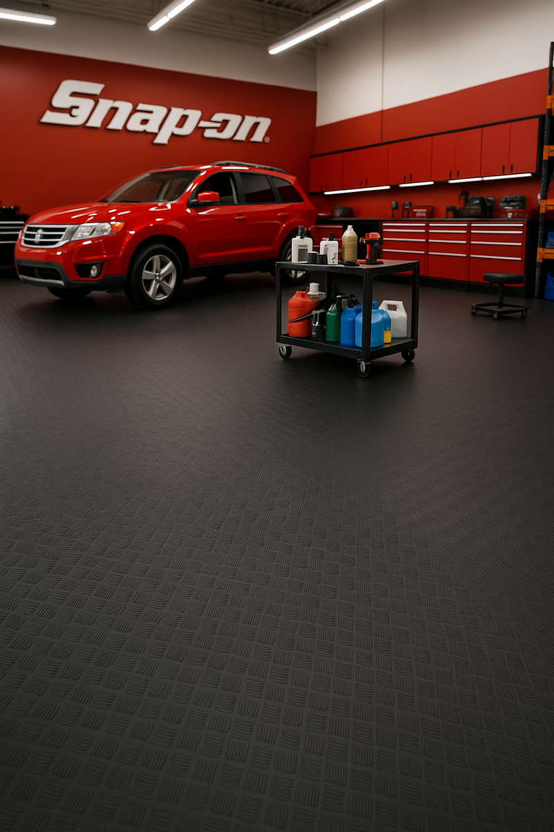 Checker Plate Rubber Flooring – Heavy-Duty, Anti-Slip Surface for Industrial & Commercial Use