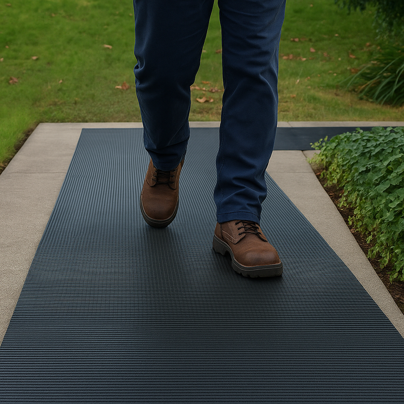 Fine Ribbed Rubber Matting Rolls – Anti-Slip, Durable Natural Rubber Flooring – 3mm or 6mm Thick