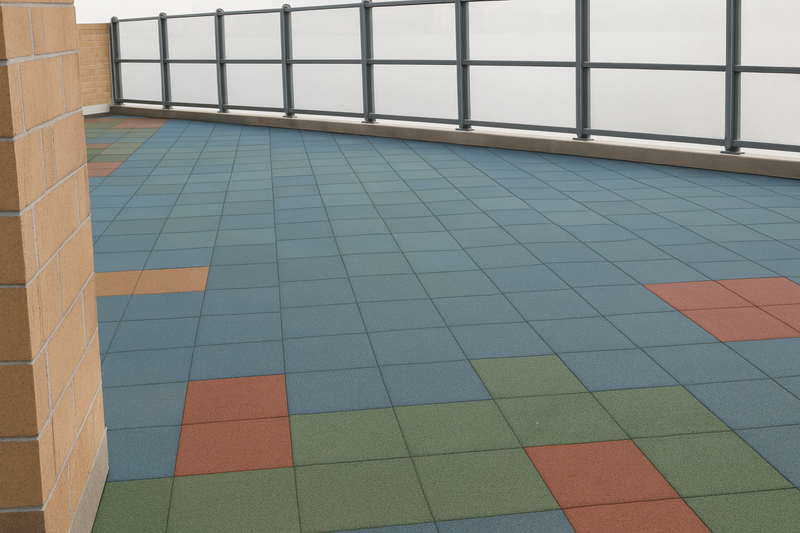 Interlocking Rubber Safety Tiles for Kids Play Areas
