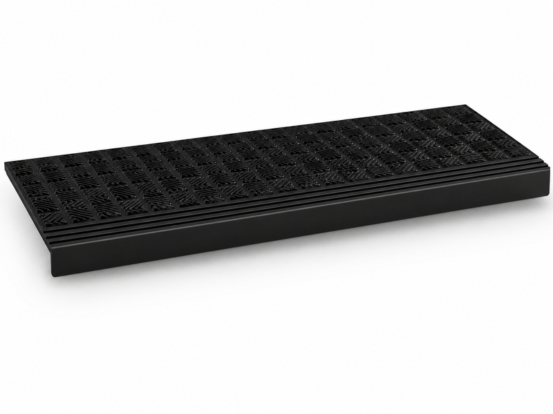 Rubber Stair Mats Set of 5 – 25×65cm Non-Slip Weatherproof Outdoor Step Covers