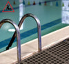 Pool Rubber Link Mats with Drainage Holes for Safety and Comfort