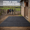 Stable Yard Entrance Mat — Anti-Slip Rubber for Equestrian Gateways & Paddocks — 15mm