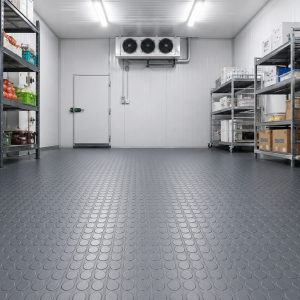 Cold Room Rubber Flooring | Walk-In Freezer Mat | R11 Non-Slip | -20°C Rated