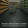 Non-Slip Heavy Duty Rubber Flooring Rolls with Studded Dot Penny Pattern for Maximum Safety