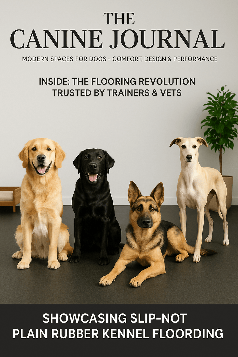 Plain Rubber Kennel Flooring – Non-Slip, Anti-Fatigue, Durable Rubber Matting for Kennels, Dog Runs & Pet Areas - colour and finish detail