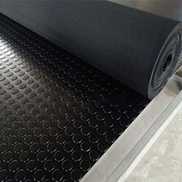 Heavy Duty Penny Dot Rubber Flooring For Van, Lorry And Truck, Linear Meter