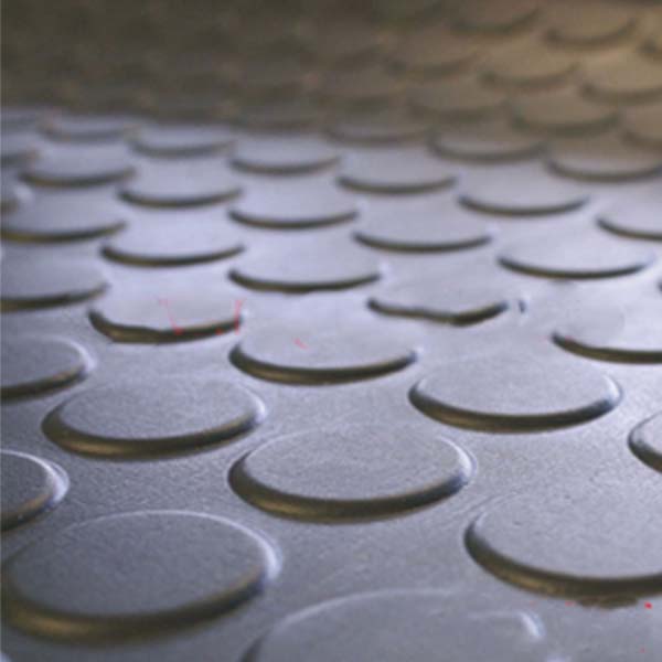 Heavy-Duty Dot Penny Rubber Flooring for Vans, Lorries, and Trucks, Superior Durability and Safety