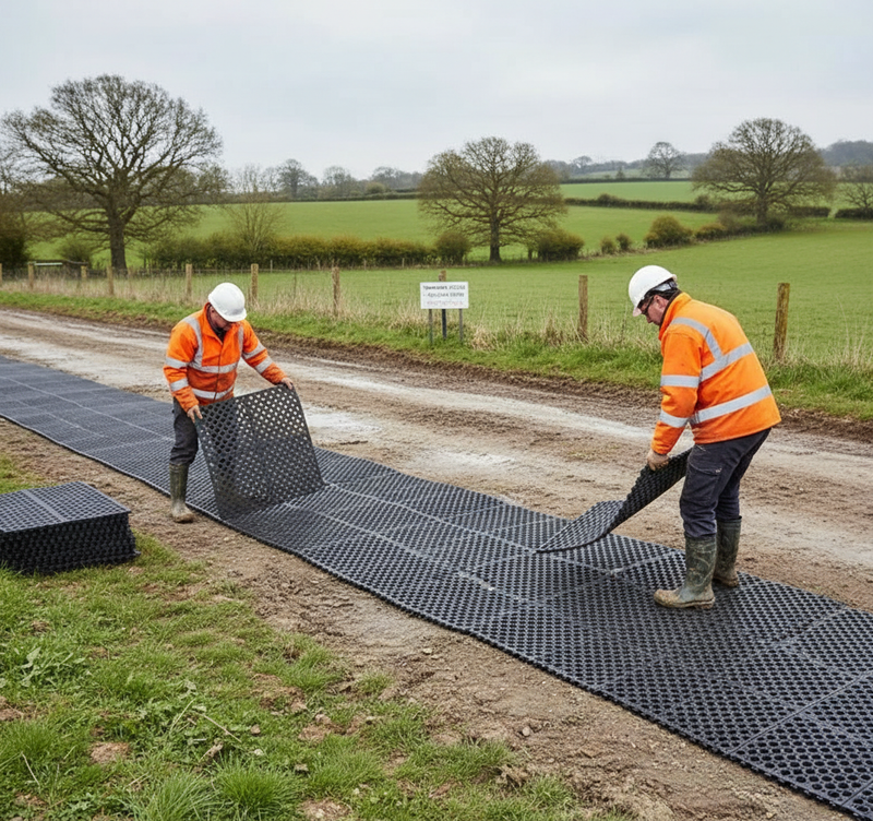 Relocatable ground protection mat