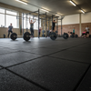 SafeStep Parkour 53mm professional rubber floor tiles in UK CrossFit box gym