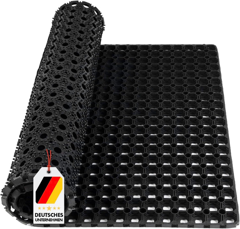 Ring Rubber Mat, Door Mat, Dirt Trapper Mat, Rubber Doormat, Dirt Trapper Mat, Honeycomb Mat, Rubber Mat, Drainage Mat, Octodoor (100 x 150 cm) - Entrance Mat for UK homes and businesses