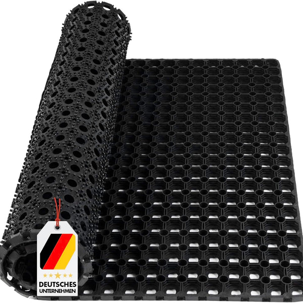 Ring Rubber Mat, Door Mat, Dirt Trapper Mat, Rubber Doormat, Dirt Trapper Mat, Honeycomb Mat, Rubber Mat, Drainage Mat, Octodoor (100 x 150 cm) - Entrance Mat for UK homes and businesses