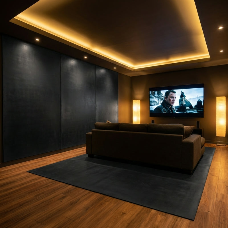 Acoustic Rubber Sheet | 86dB Soundproofing Mat | Recording Studio & Home Theatre | 1.5-25mm | Sold Per Metre