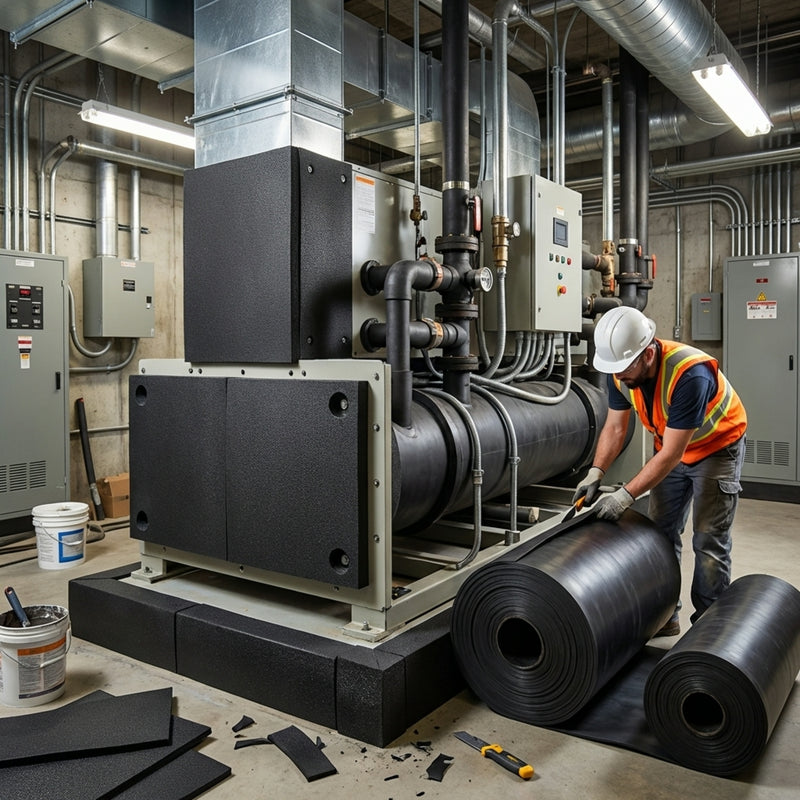 Acoustic Rubber Sheet | 86dB Soundproofing Mat | Recording Studio & Home Theatre | 1.5-25mm | Sold Per Metre