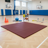 MatPro 30mm Red Gym Mat in school sports hall