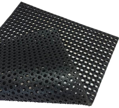 Anti-Slip Hollow Rubber Mat – Drainage Matting for Wet Floors & Outdoor Decking