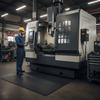 Plain Smooth Anti-Vibration Rubber Sheet Under CNC Machine in UK Factory