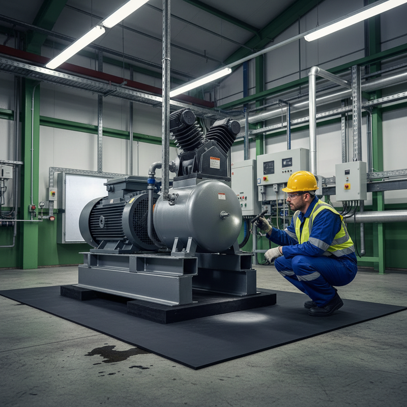 Heavy Duty Anti-Vibration Rubber Sheet Under Air Compressor Generator