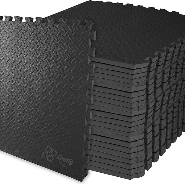 Interlocking EVA Foam Floor Tiles 60x60cm | Gym & Exercise Puzzle Mats | Non-Slip Cushioned Flooring | Free UK Delivery - Professional UK commercial setting 1