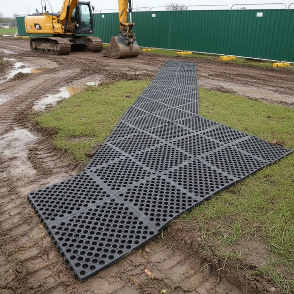 Heavy duty rubber grass mats pack for large projects