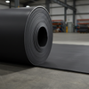 Plain Black Rubber Flooring | Smooth Surface | Waterproof Industrial Mat | 3-20mm | Sold Per Metre