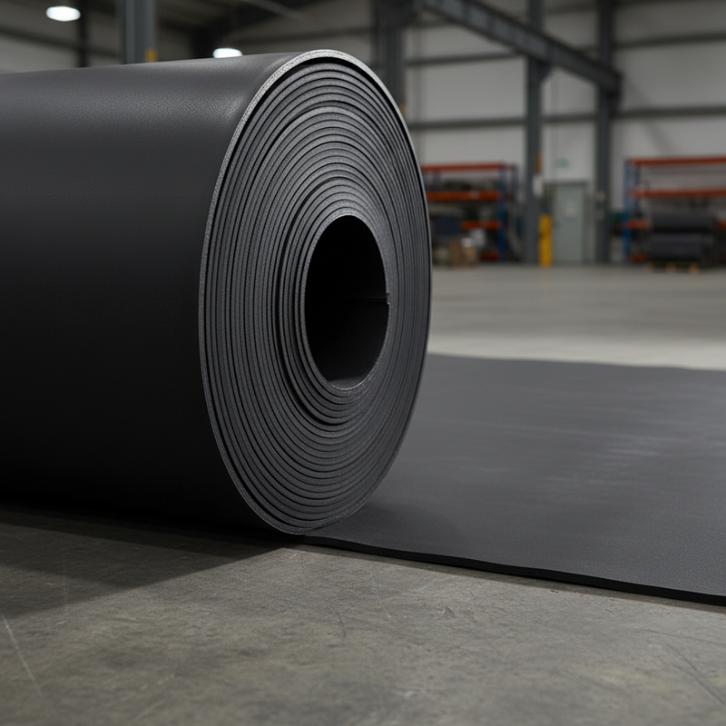 Plain Black Rubber Flooring - Google Shopping Hero Image